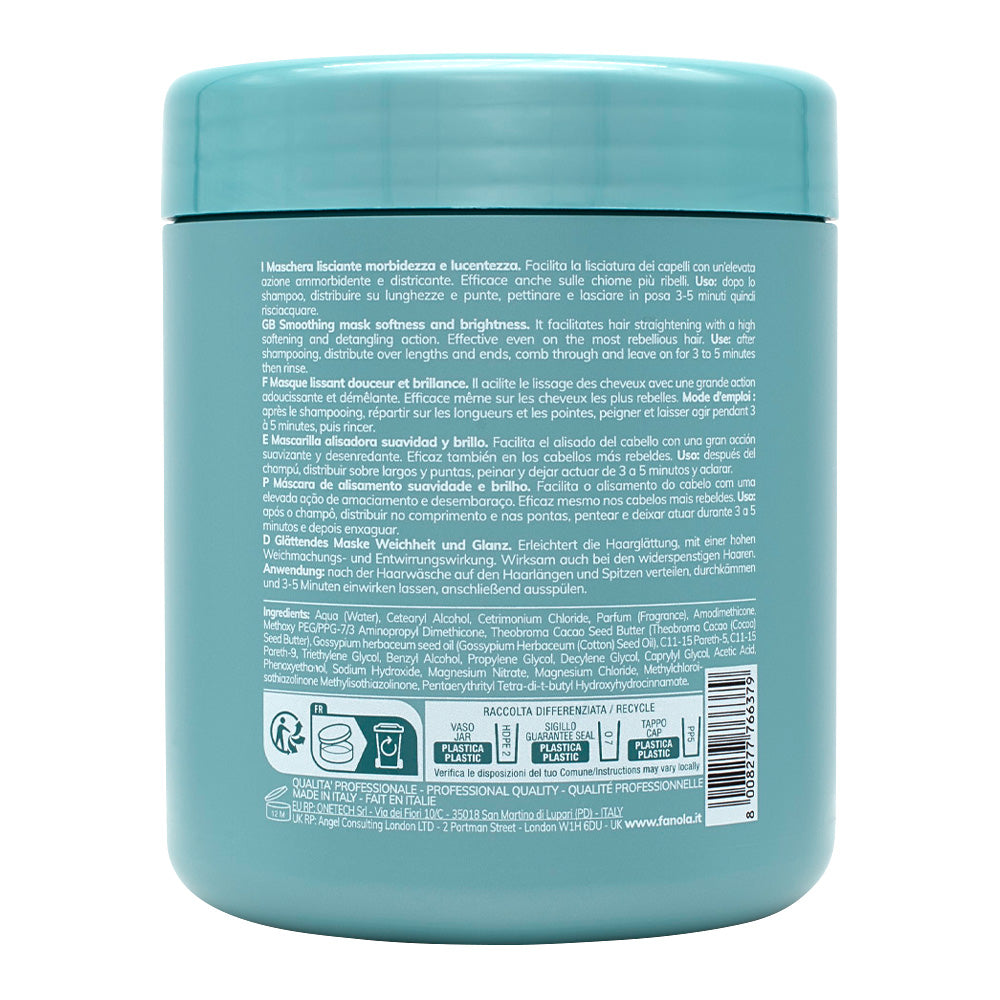 Fanola Wonder Smooth Extra Care Mask 1000ml - maschera lisciante