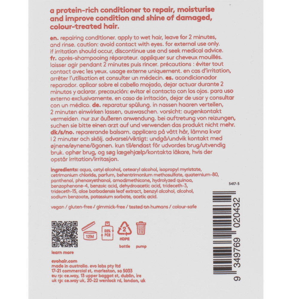 Evo Repair Ritual Salvation Repairing Conditioner 300ml - balsamo ristrutturante