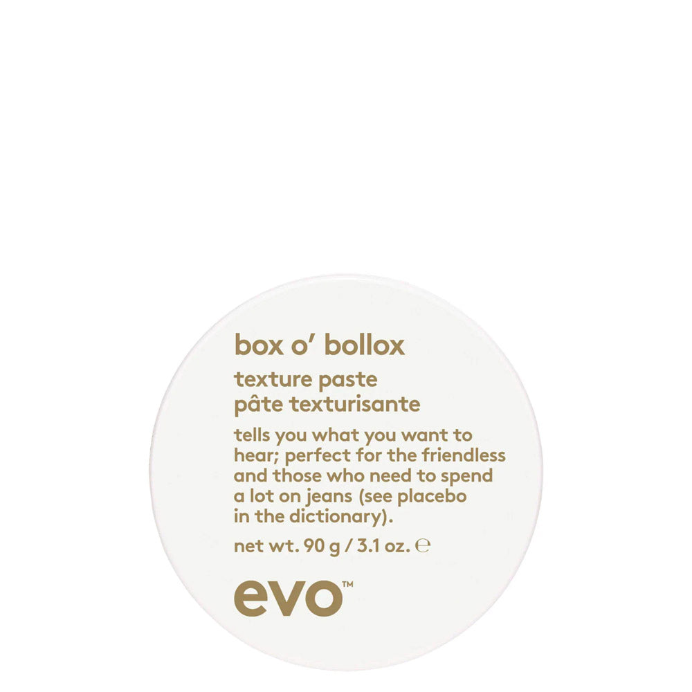 Evo Style Box o' Bollox Texture Paste 90gr - cera texturizzante tenuta extra forte