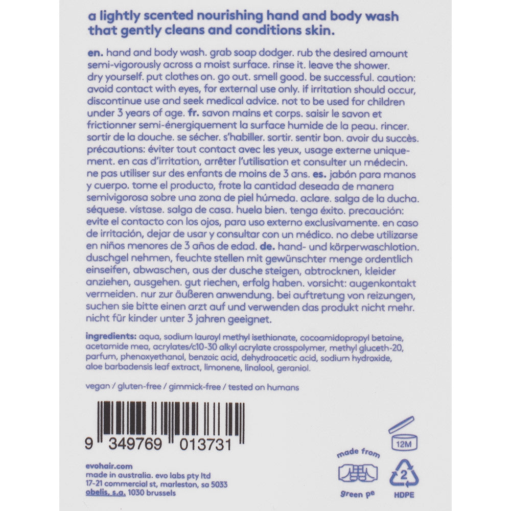 Evo Soap Dodger Body Wash 300ml - detergente corpo e mani