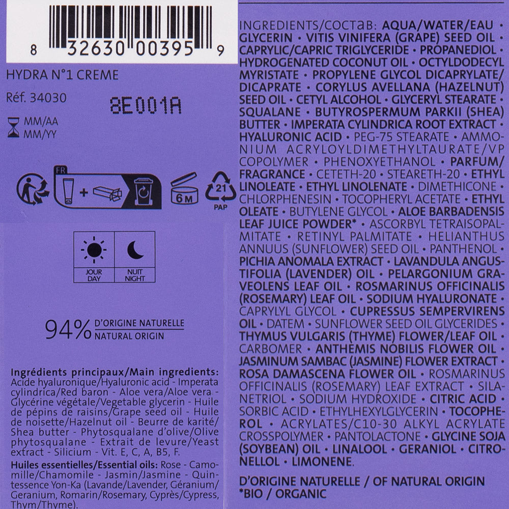Yonka Age Defense Hydra N°1 Creme 50ml - crema viso idratante pelle secca e disidratata