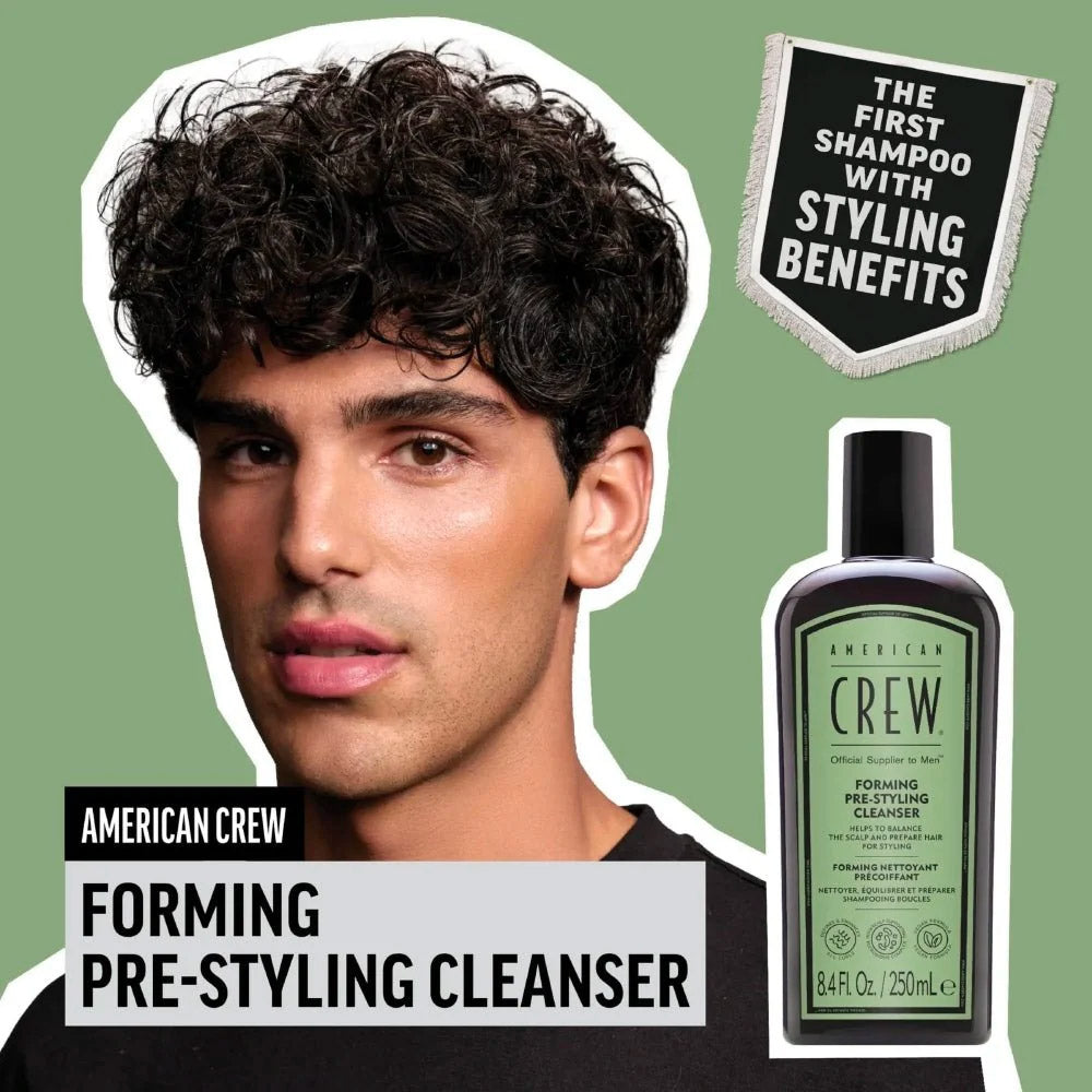 American Crew Forming Pre-Styling  Cleaser 250ml - shampoo pre-styling per ricci