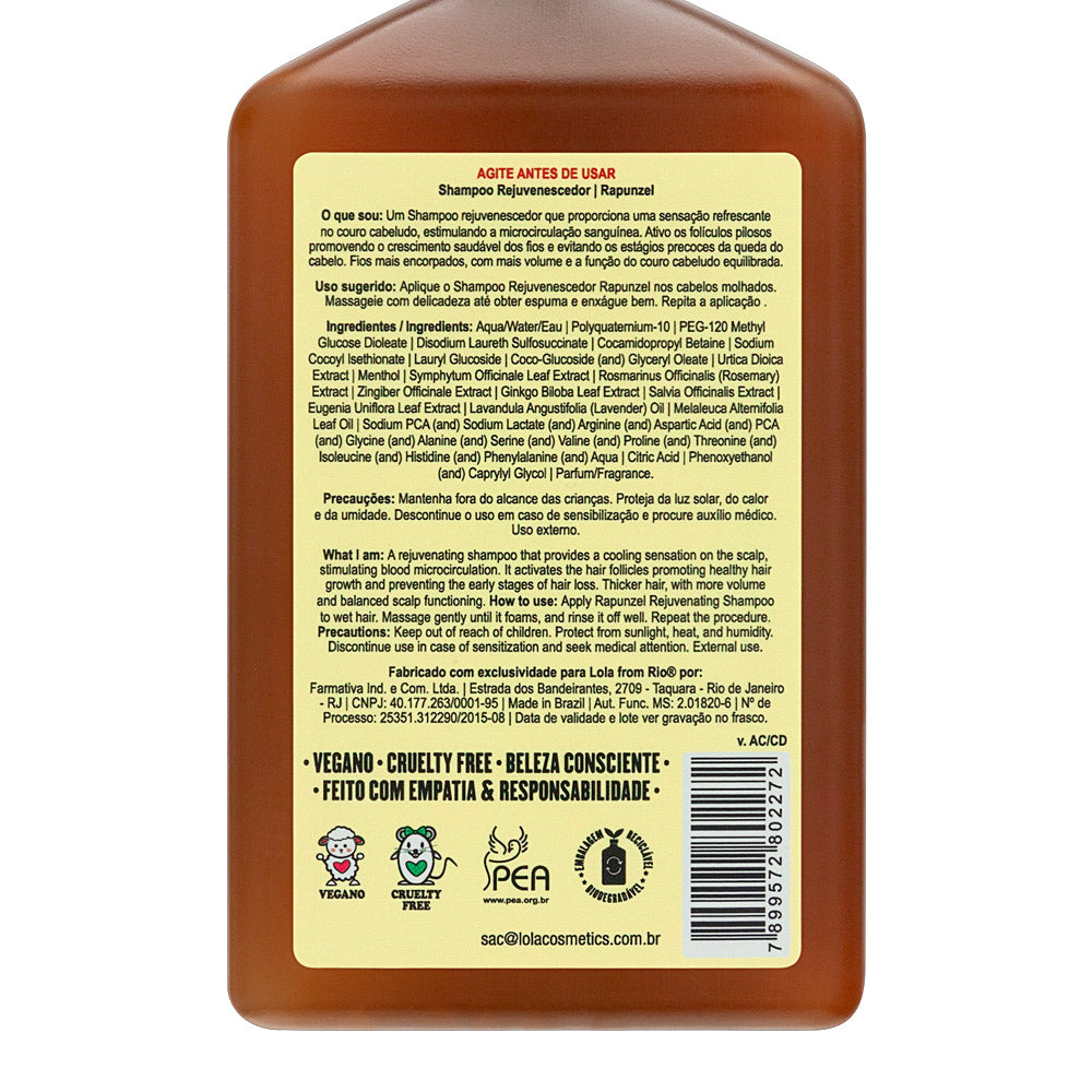 Lola From Rio Rapunzel Shampoo Rejuvenescedor 250ml - shampoo anticaduta