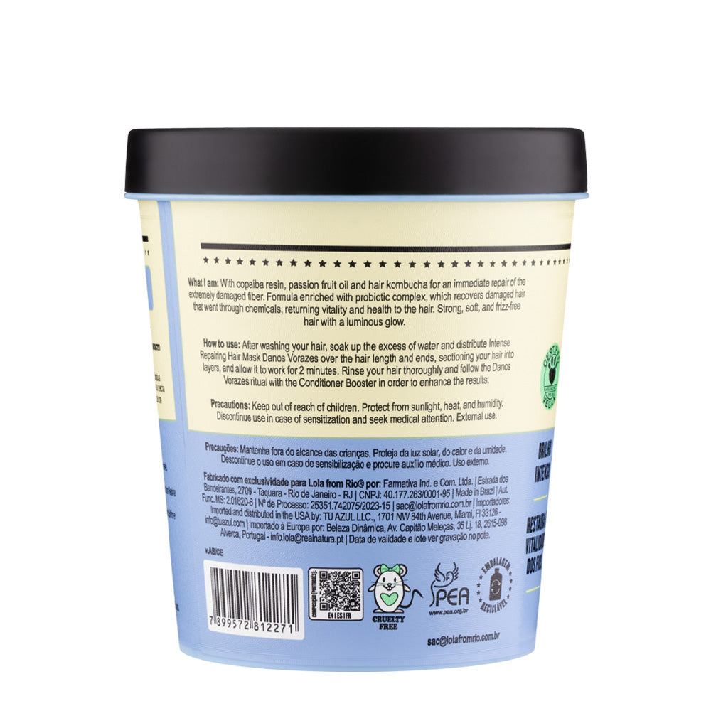 Lola From Rio Danos Vorazes Máscara De Reparação Intensiva 450gr