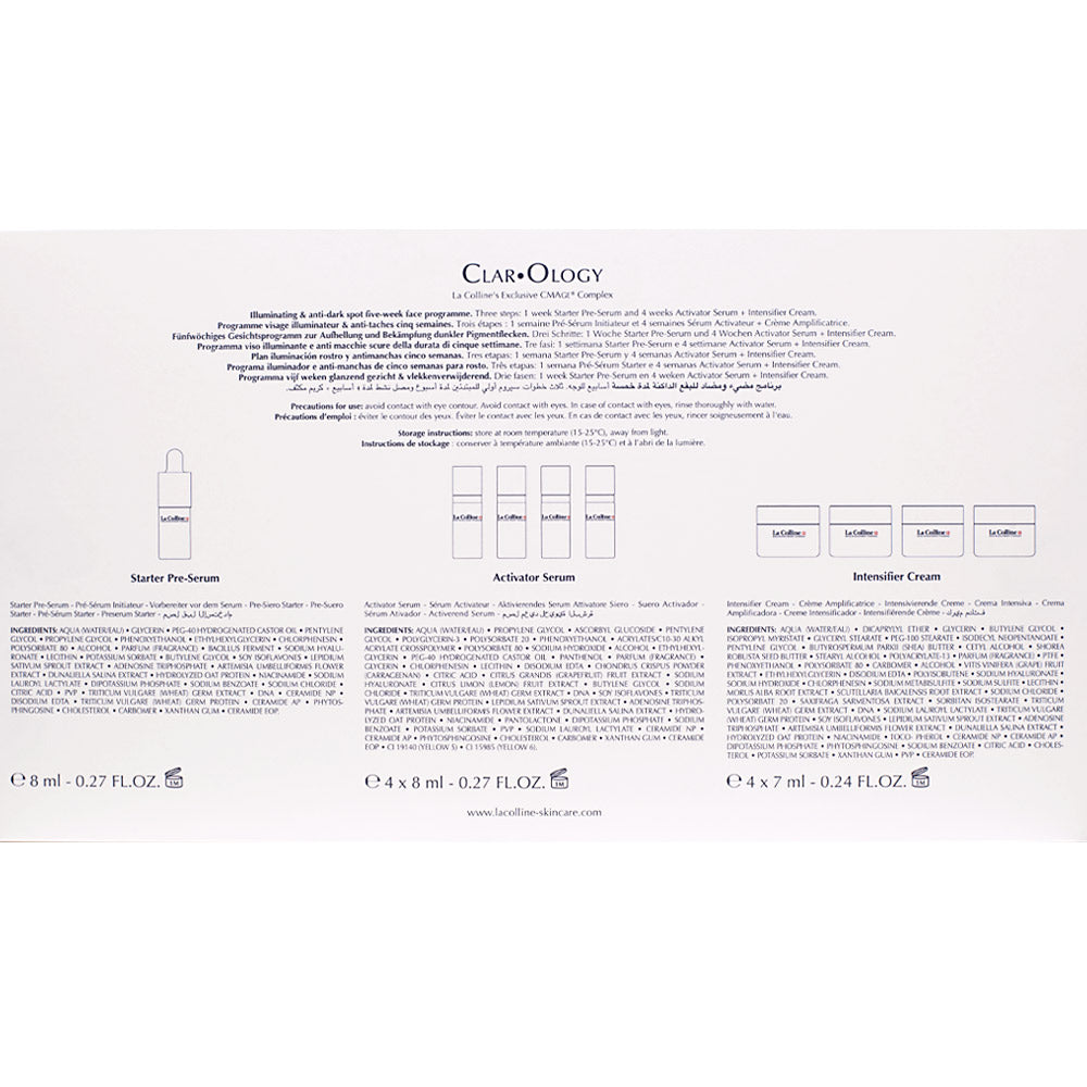 La Colline Clarology Intensive Illuminating Programme- trattamento viso illuminante antimacchie 5 settimane