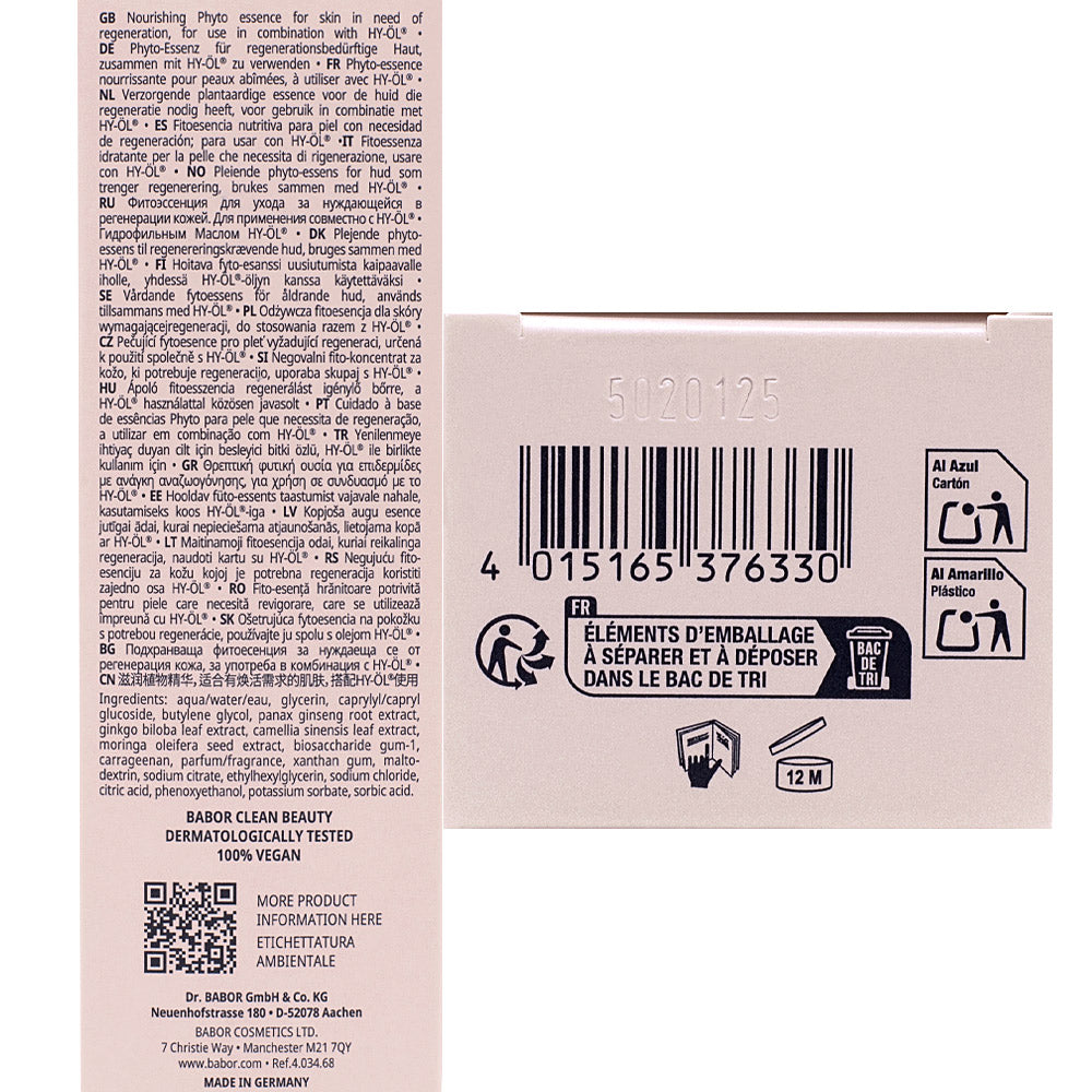 Babor Phyto  HY-ÖL Booster Reactivating 100ml - detergente viso pelle matura