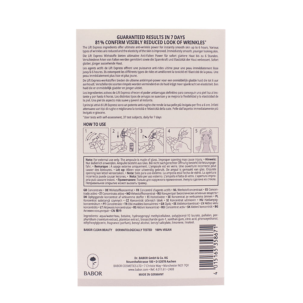 Babor Ampoule Concentrates Lift Express 7x2m - ampolle effetto lifting immediato