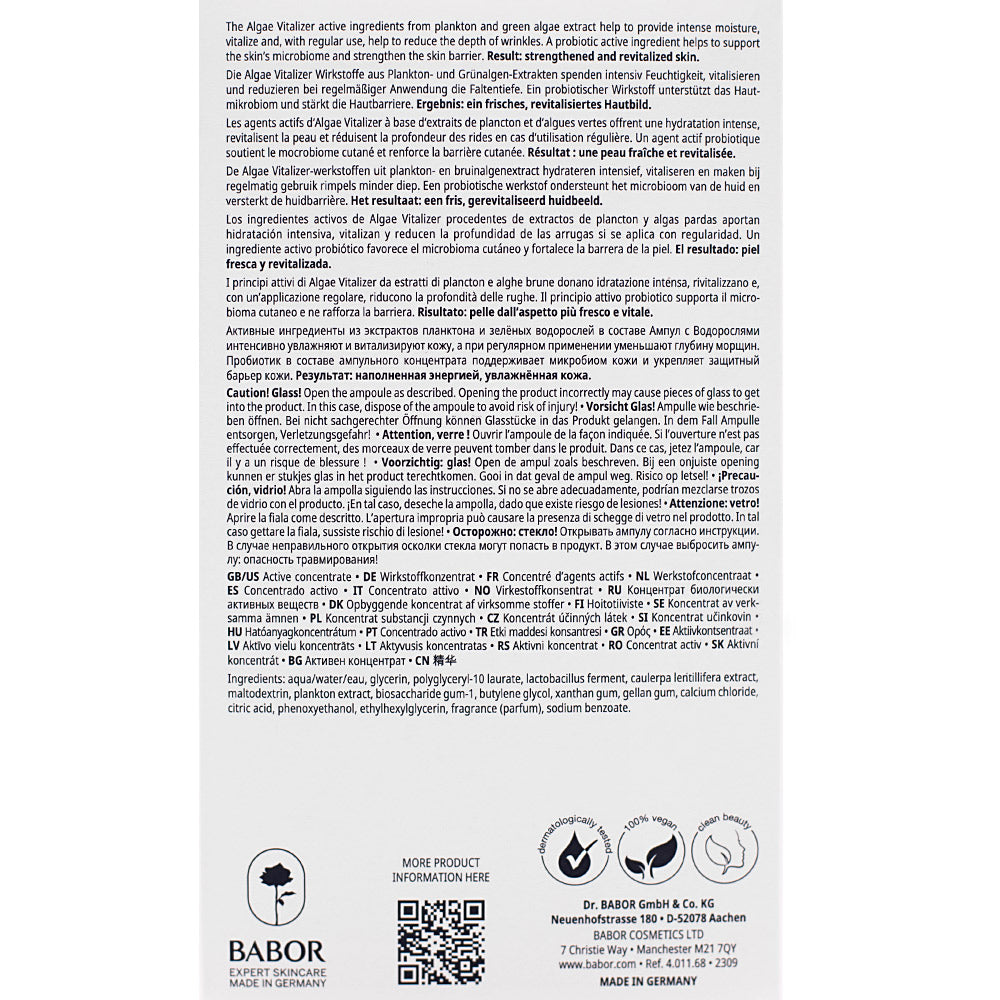 Babor Ampoule Concentrates Algae Vitalizer 7x2ml - ampolle concentrate pelle secca e opaca