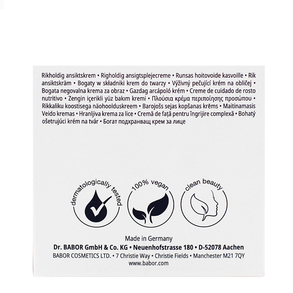 Babor Skinovage Balancing Cream Rich 50ml - crema viso pelle mista secca