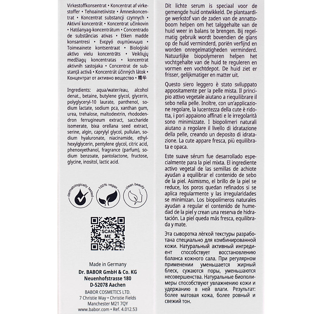 Babor Skinovage Balancing Serum 30ml - siero viso pelle mista
