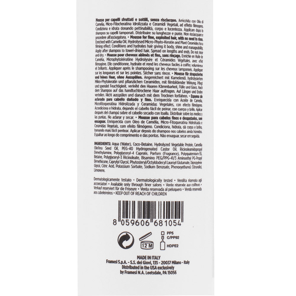 Framesi Morphosis Repair Plumping Mousse 150ml - mousse idratante leave-in