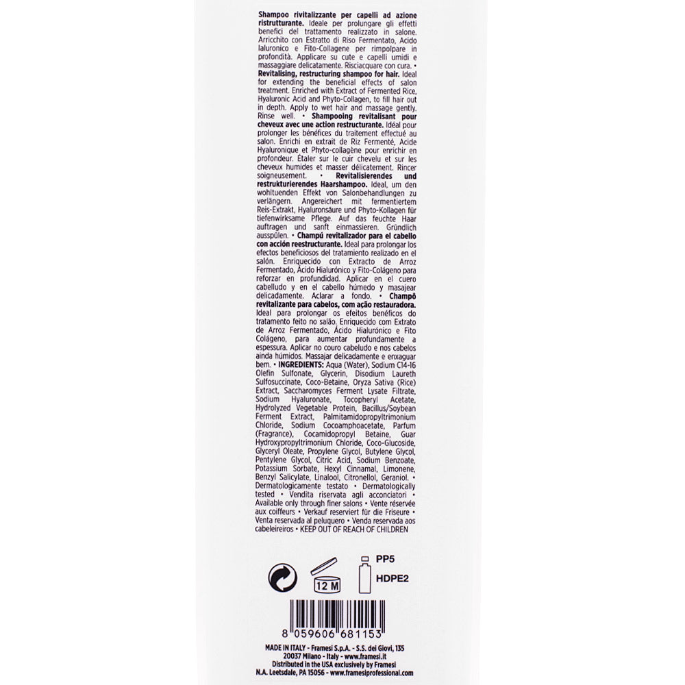 Framesi Morphosis Restructure Shampoo 1000ml - shampoo ristrutturante capelli danneggiati