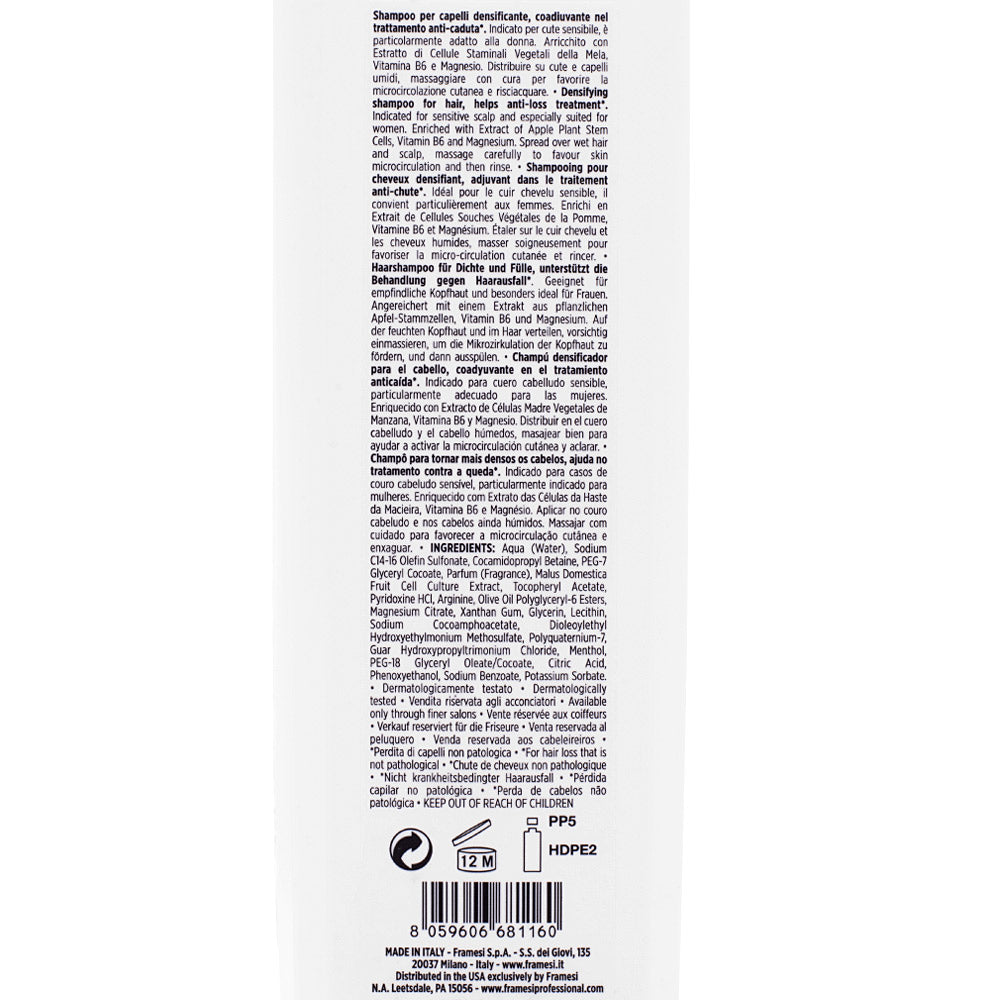 Framesi Morphosis Densifying Shampoo 1000ml - shampoo densificante anticaduta