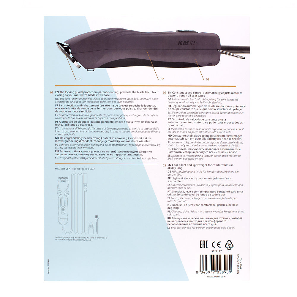Wahl Pro Pet KM10+  - tosatrice a filo