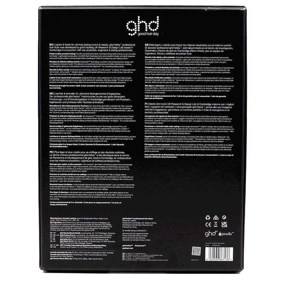 Hair Gallery Resi Come Nuovi Ghd Helios  Black  - imballaggio danneggiato