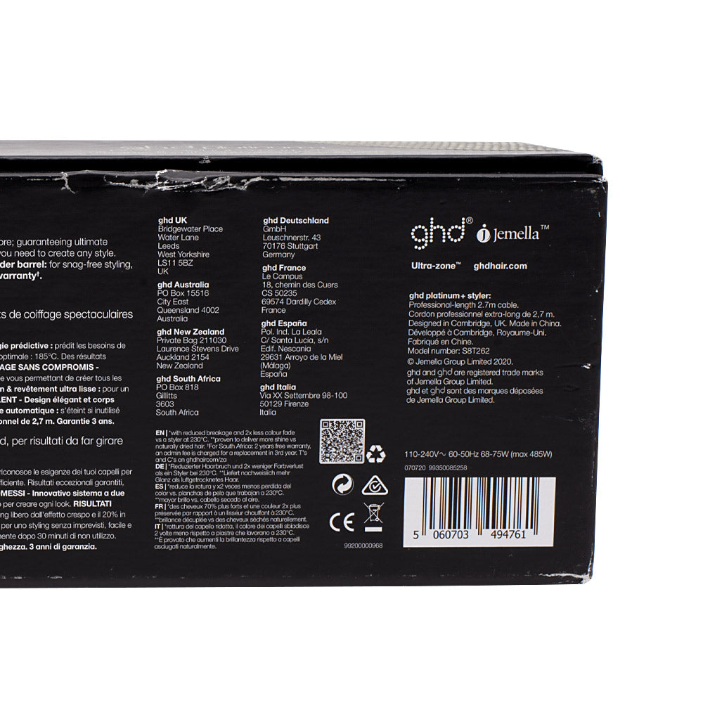Hair Gallery Resi Come Nuovi  Ghd Platinum+ Black- imballaggio danneggiato