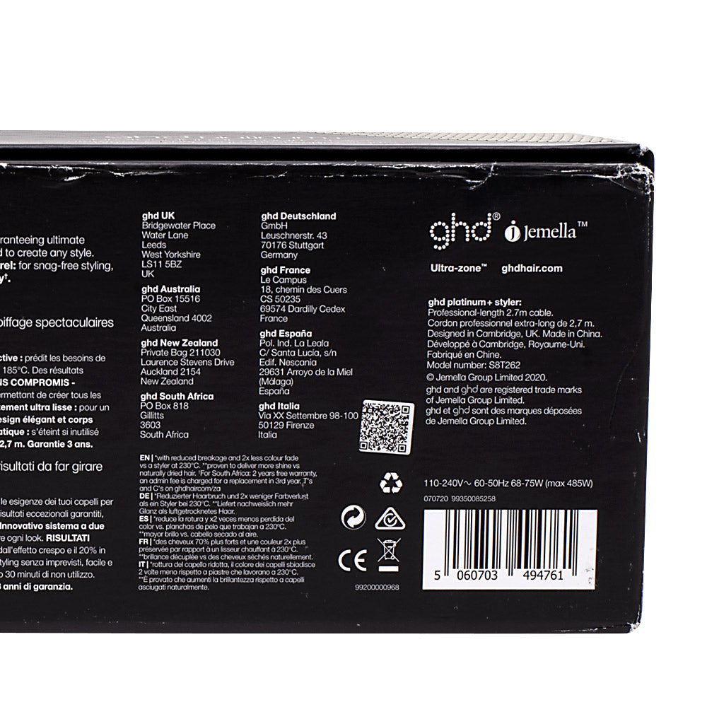 Hair Gallery Resi Come Nuovi Ghd Platinum+ Black- imballaggio danneggiato