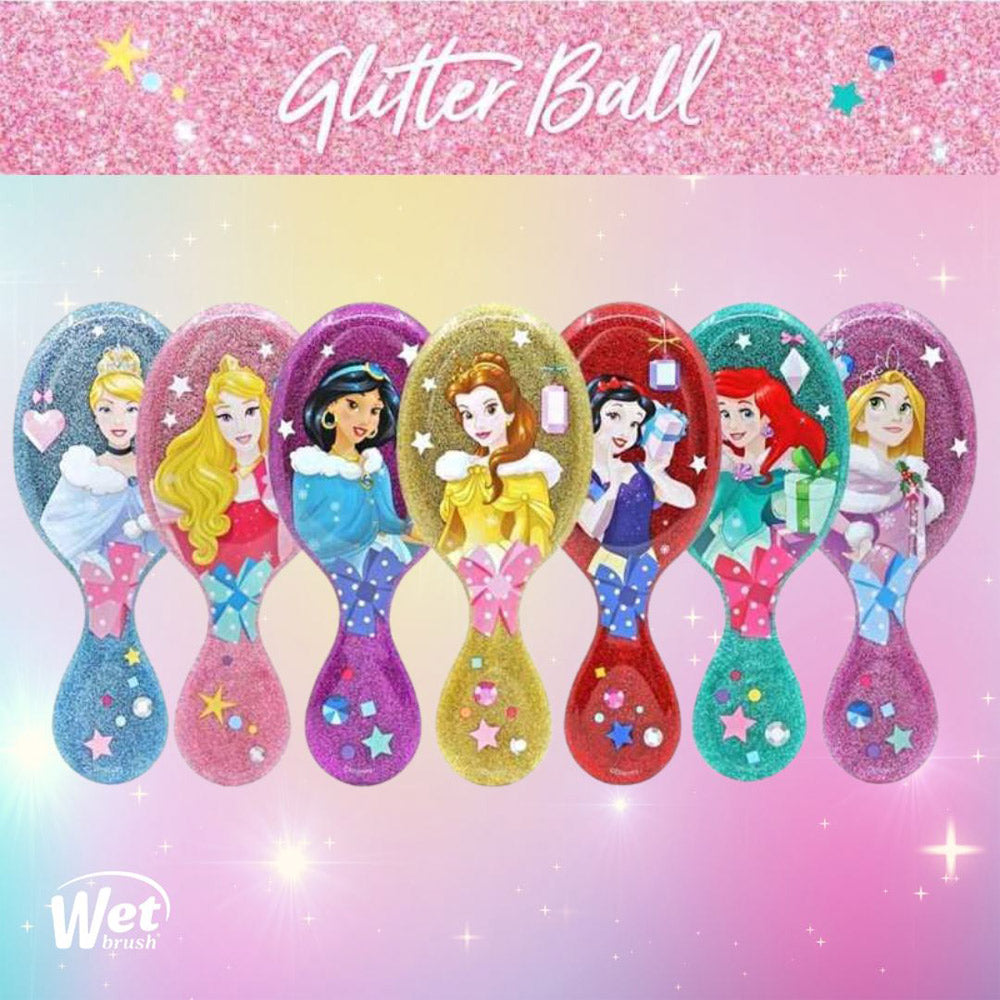 WetBrush Pro Mini Detangler Disney Glitter Ball Rapunzel