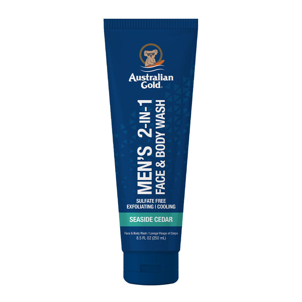 Australian Gold Men's Seaside Cedar 2 in 1 Face & Body Wash Seaside Cedar 250ml