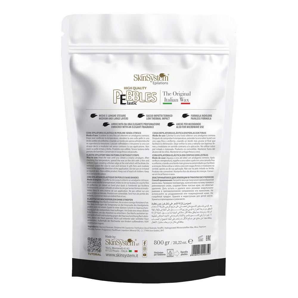 SkinSystem Le Pebbles High Quality Brazilian Pebbles Wax Black Orchid Cream 800g