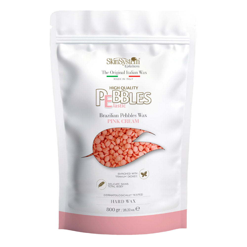 SkinSystem Le Pebbles High Quality Brazilian Pebbles Wax Pink Cream 800gr