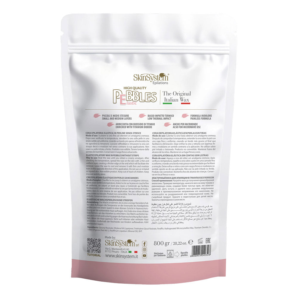 SkinSystem Le Pebbles High Quality Brazilian Pebbles Wax Pink Cream 800gr