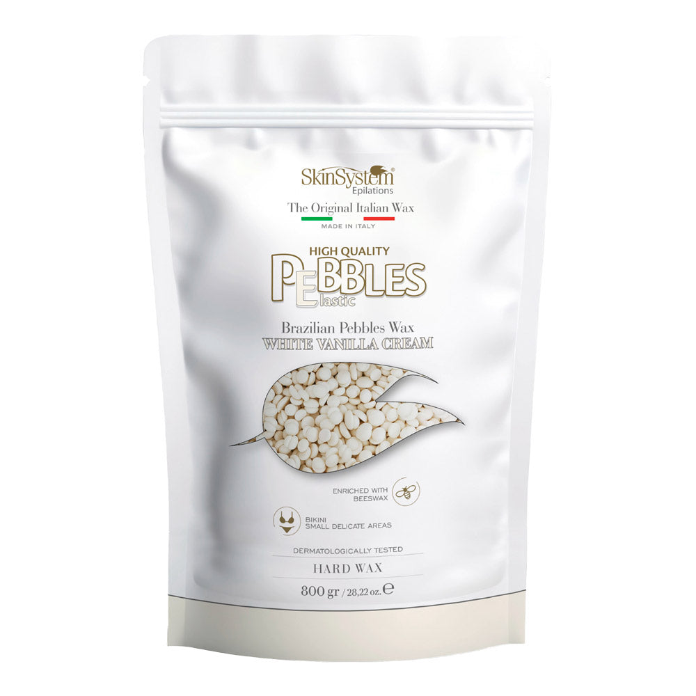 SkinSystem Le Pebbles High Quality Brazilian Pebbles Wax White Vanilla Cream800g