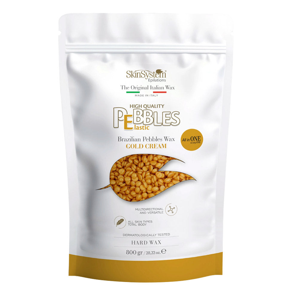 SkinSystem Le Pebbles High Quality Brazilian Pebbles Wax Gold Cream 800gr