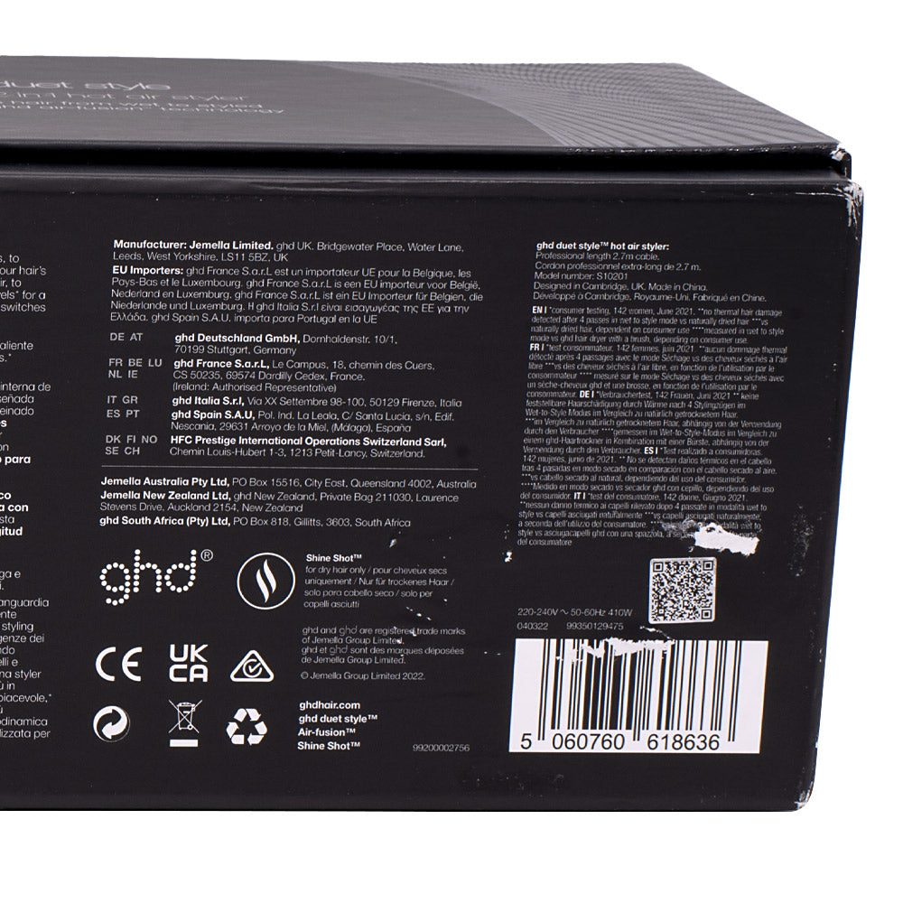 Hair Gallery Resi Come Nuovi Ghd Duet Black- imballaggio danneggiato