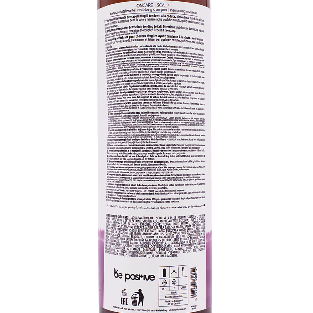 Selective Professional On Care Scalp Revitalizing Shampoo 950ml