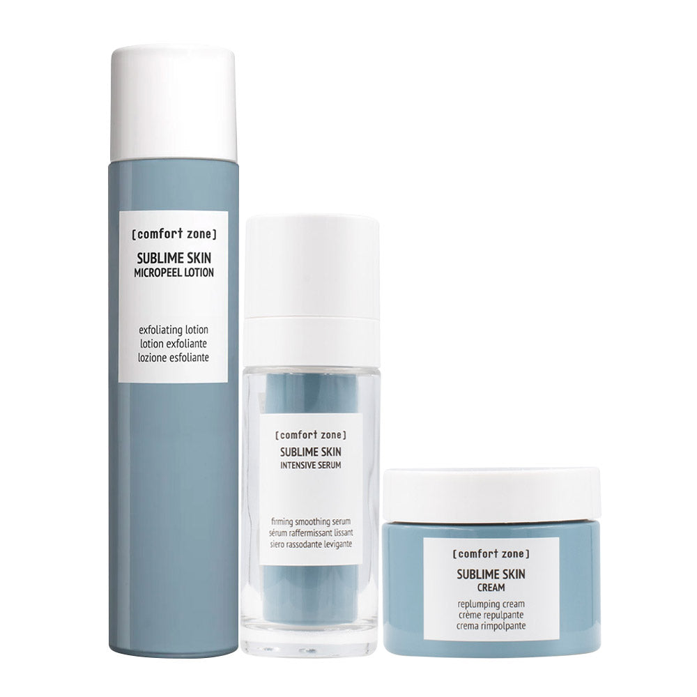 Comfort Zone Sublime Skin Micropeel Lotion 100ml Intensive Serum 30ml Cream 60ml