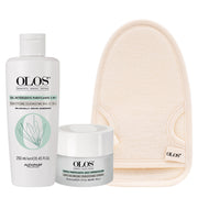 Olos Mondo Purificante Gel Detergente Purificante 2 in 1 Crema Purificante Anti- Imperfezioni 50ml Guanto Viso in Bamboo