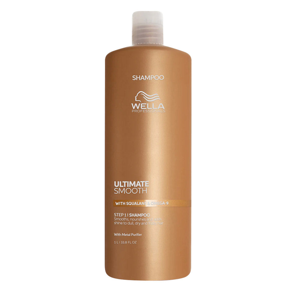Wella Ultimate Smooth Shampoo 1000ml - shampoo chelante anticrespo