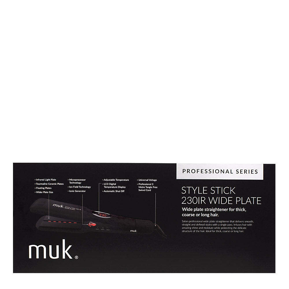 Muk Style Stick 230IR Wide Plate - piastra capelli grossi
