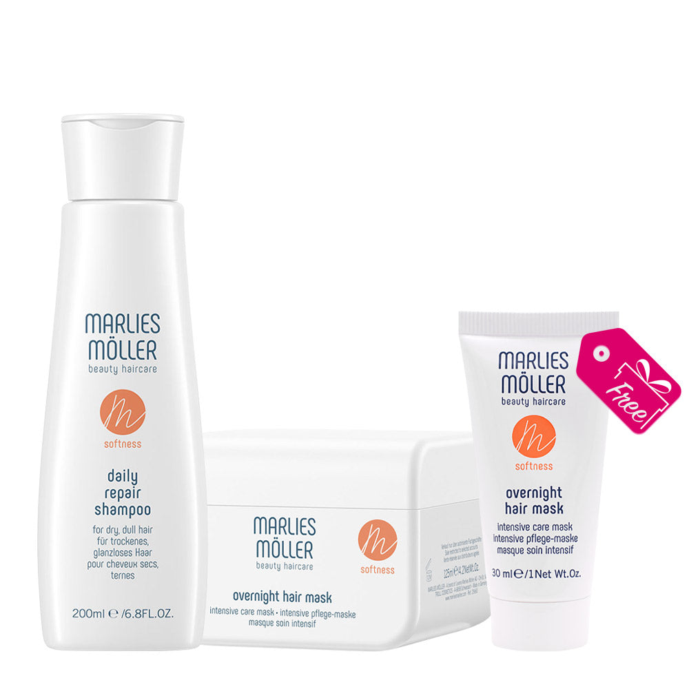 Marlies Möller Daily Repair Shampoo 200ml Mask 125ml + Mask 30ml OMAGGIO