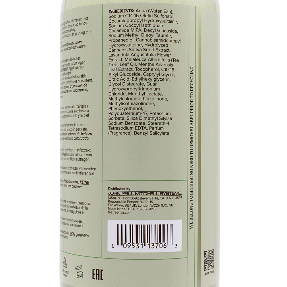 Paul Mitchell Tea Tree Hemp Restoring Shampoo & Body Wash 1000ml