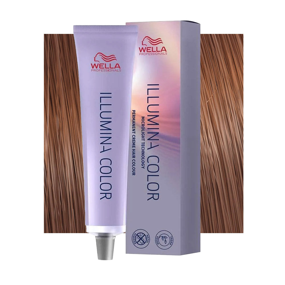 Wella Illumina Color 7/53 Biondo Medio Mogano Dorato 60ml - colorazione permanente