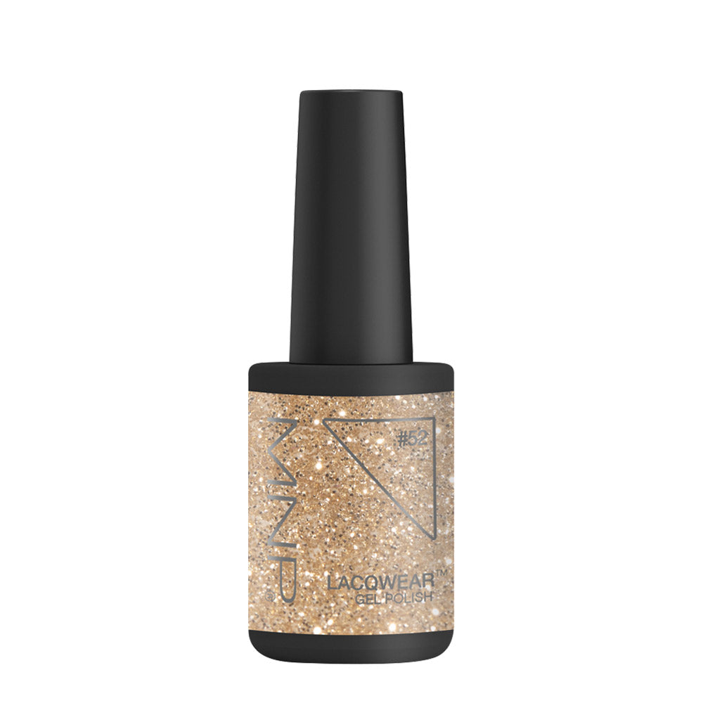 Mesauda Lacqwear Gel Polish 52 Glitter Gold 10ml  - smalto semipermanente