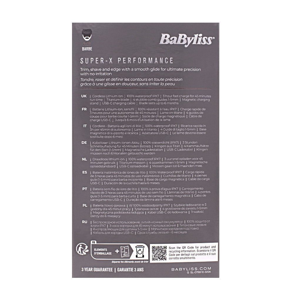 Babyliss X-Blade - regola barba