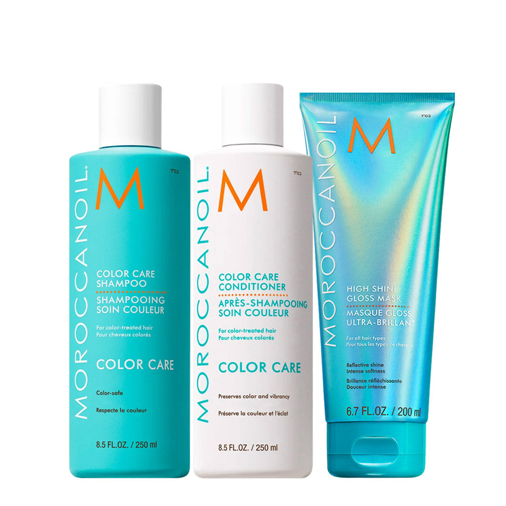 Moroccanoil Color Care Shampoo 250ml Conditioner 250ml  High Shine Gloss Mask 200ml
