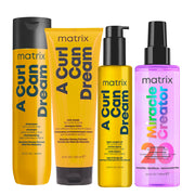Matrix Haircare A Curl Can Dream Shampoo 300ml  Mask 250ml Oil 150ml Miracle Creator 190ml
