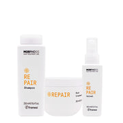 Framesi Morphosis Repair Shampoo 250ml Rich Treatment 250ml Velvet 100ml
