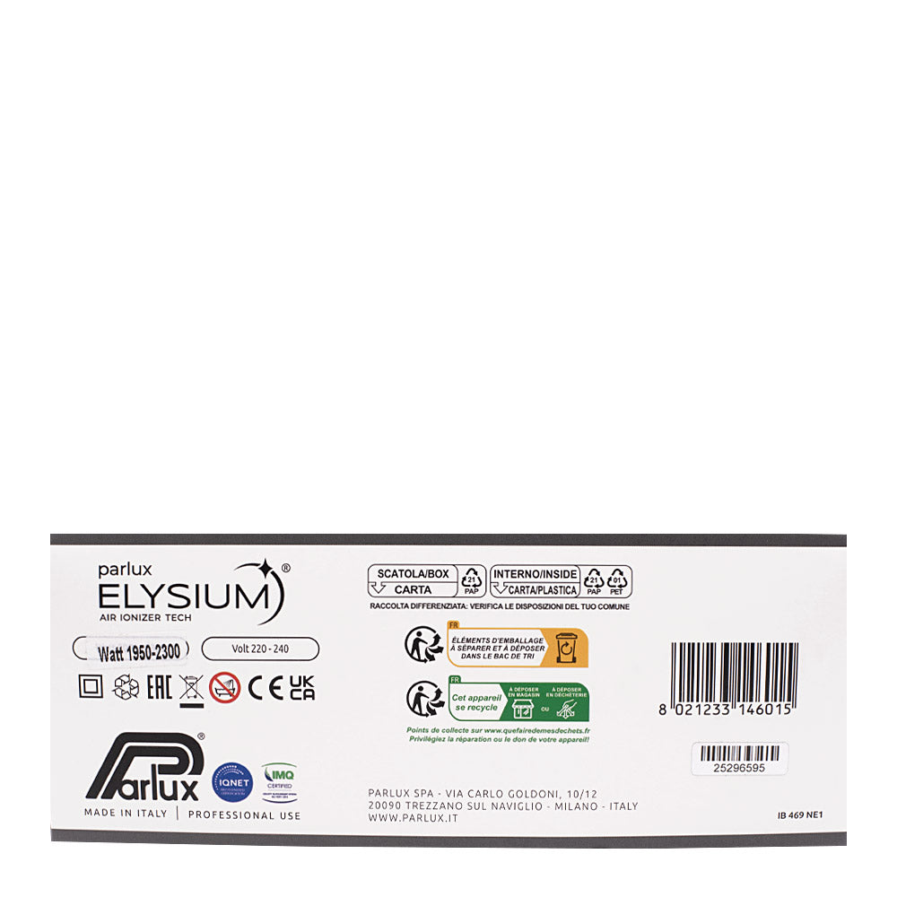 Parlux Elysium Nero - asciugacapelli