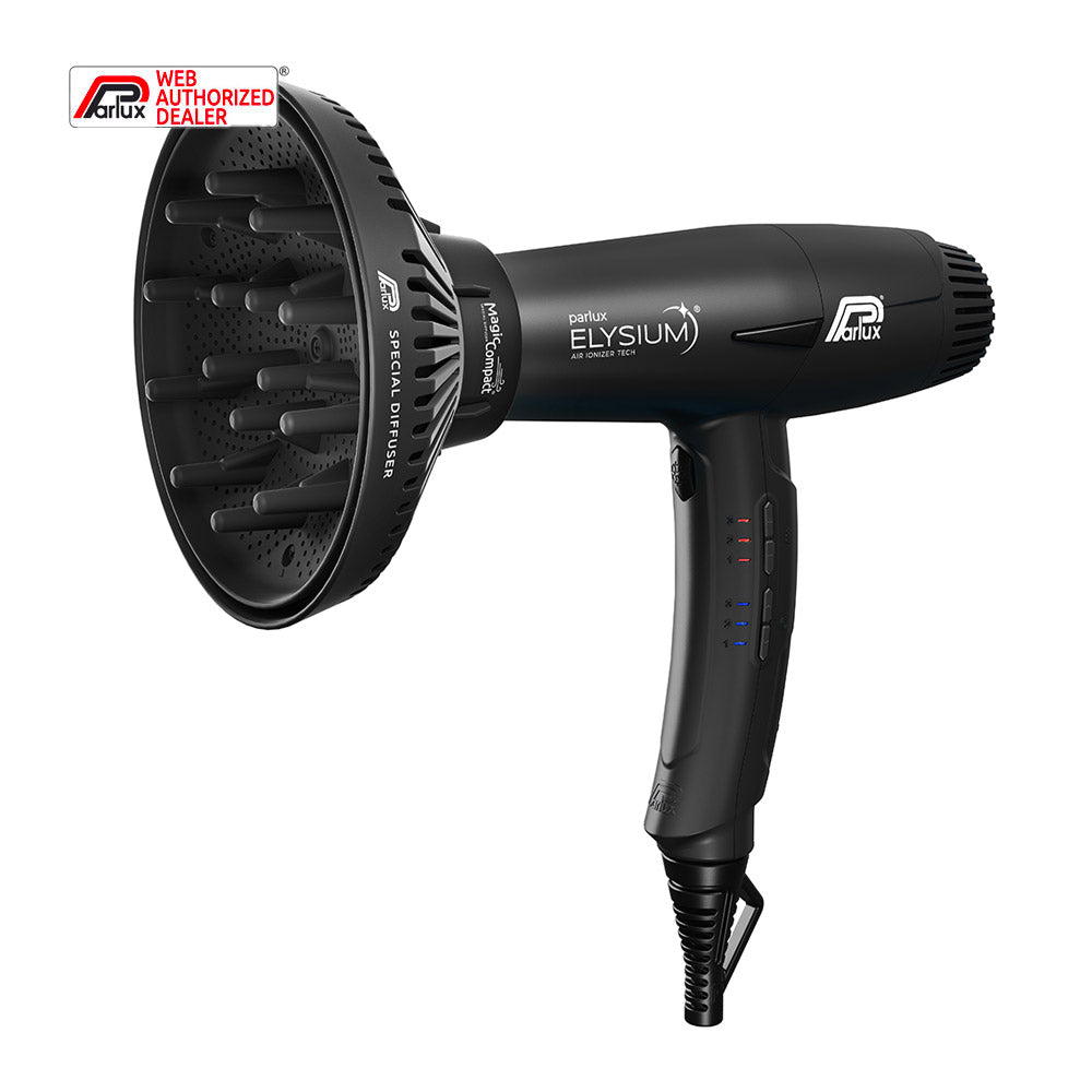 Parlux Elysium + Magic Compact Nero - asciugacapelli con diffusore