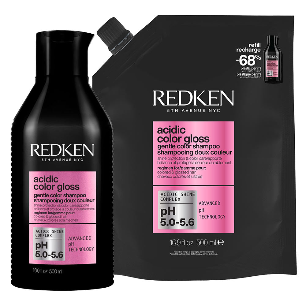 Redken Acidic Color Gloss Shampoo 300ml Refill Shampoo 500ml