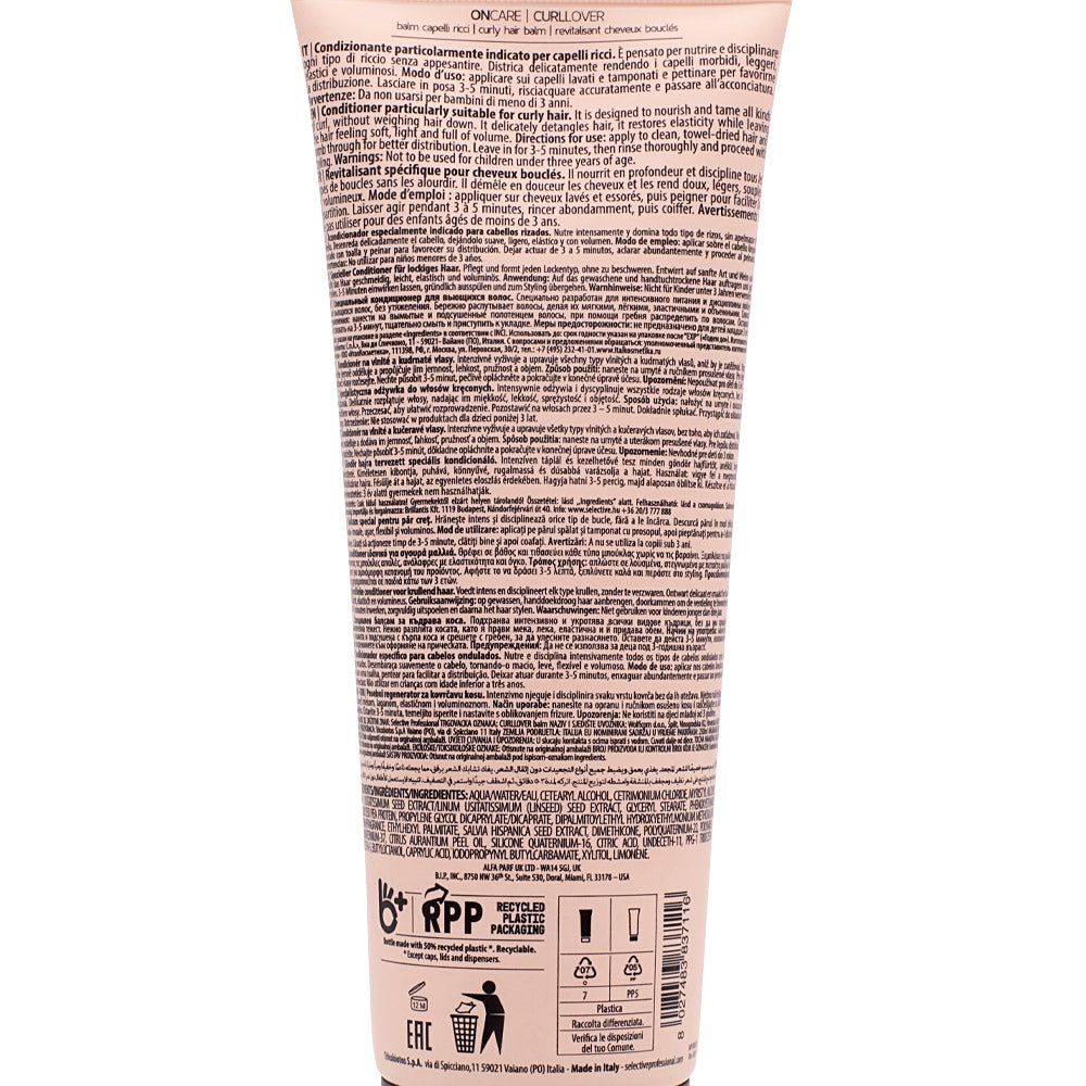 Selective Professional Curllover Balm 250ml - balsamo per capelli ricci