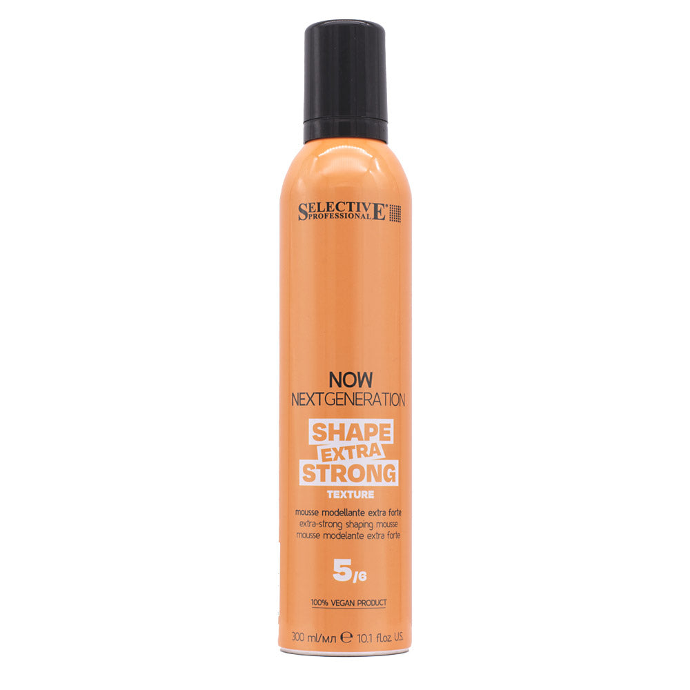 Selective Professional Now Next Generation Texture Shape Extra Strong Mousse 300ml - mousse tenuta extra forte