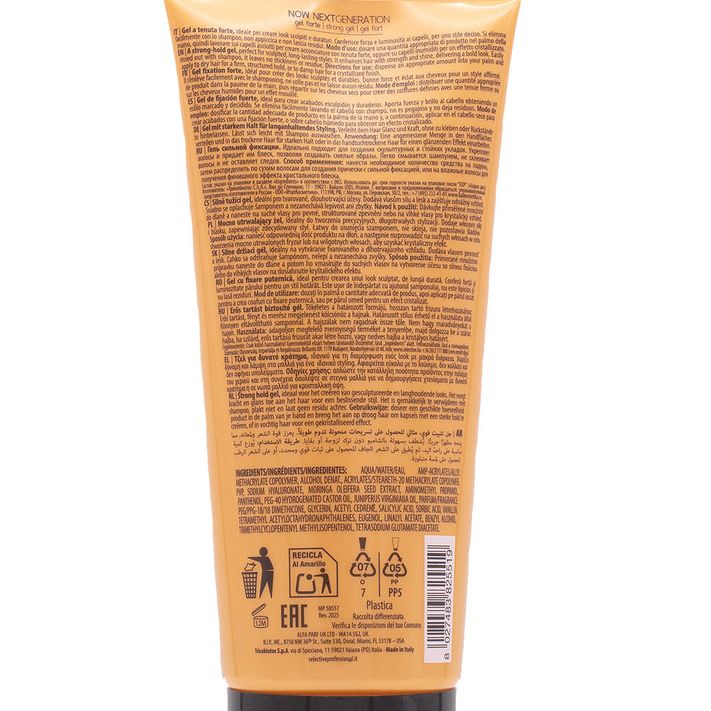 Selective Professional Now Next Generation Grip On 200ml - gel tenuta forte