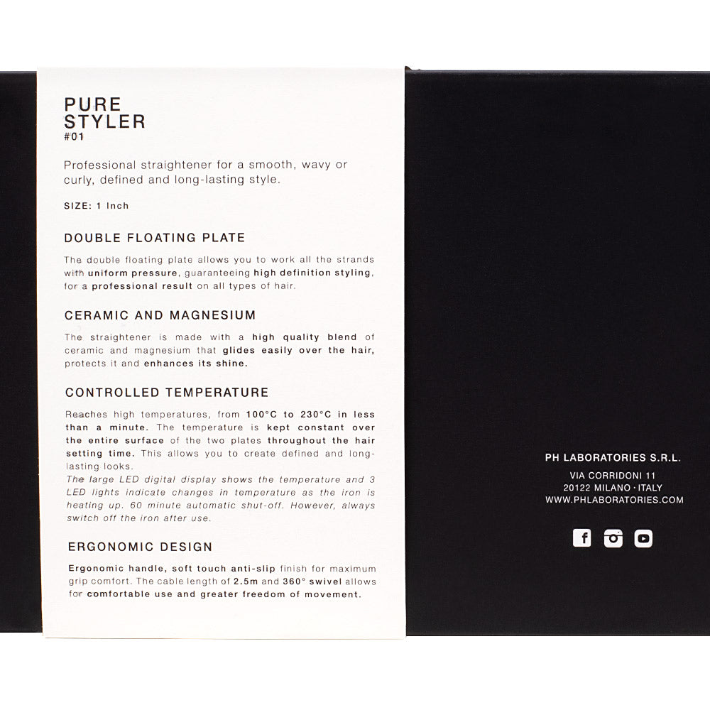 Ph Laboratories Pure Styler #01 - piastra professionale