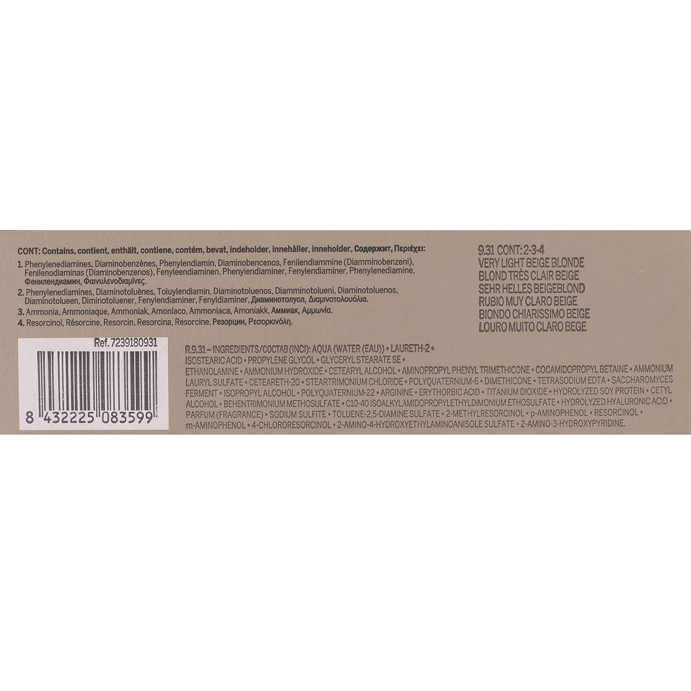 Revlon Professional Revlonissimo Colorcosmetique 9.31 Very Light Beige Blonde 60ml - colorazione permanente